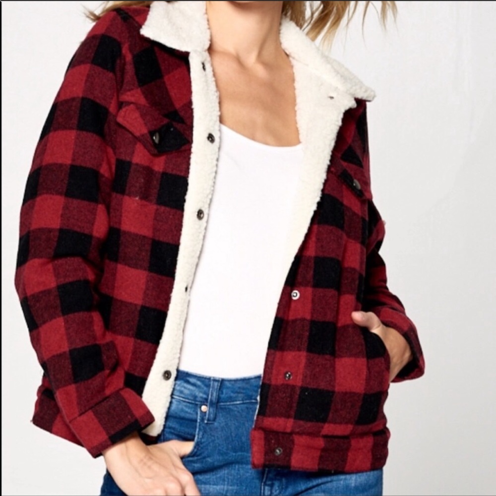 Buffalo Check Jacket Coat. Worn once! Brand New!